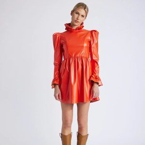 BATSHEVA Blood Orange Dress New with Tags